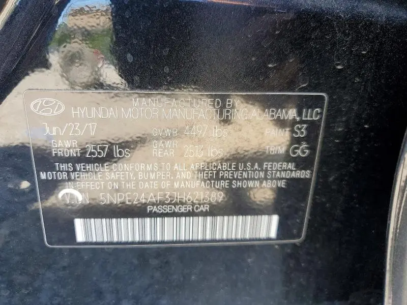 2018 HYUNDAI SONATA SE  