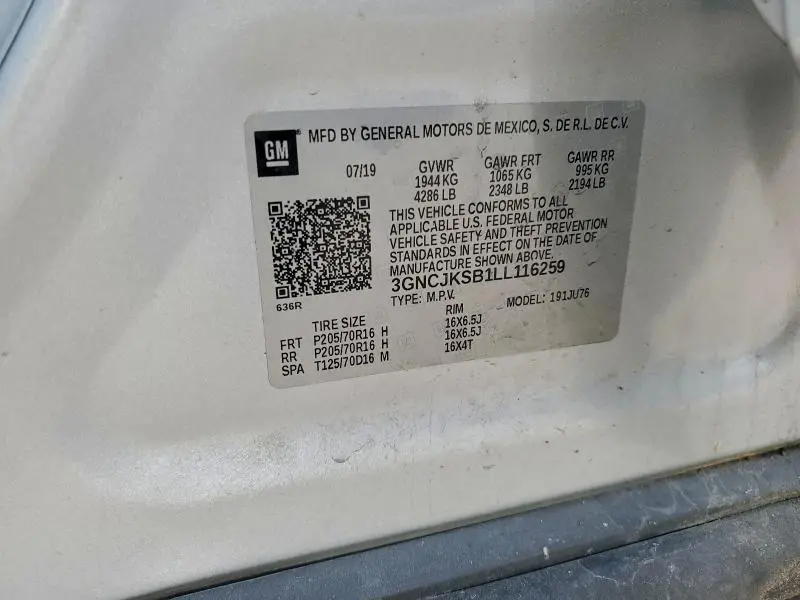 2020 CHEVROLET TRAX LS  