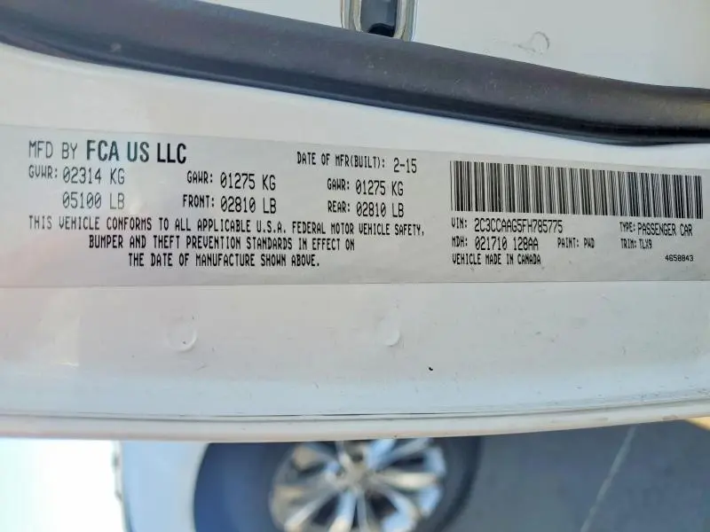 2015 CHRYSLER 300 LIMITED  