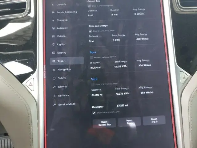 2015 TESLA MODEL S 85D  