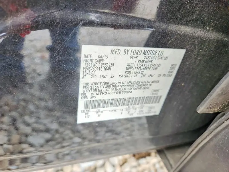 2015 FORD EDGE SEL  