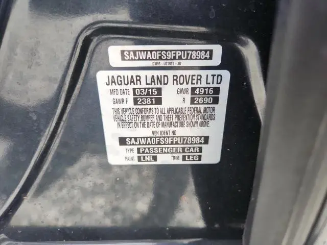 2015 JAGUAR XF 2.0T PREMIUM  