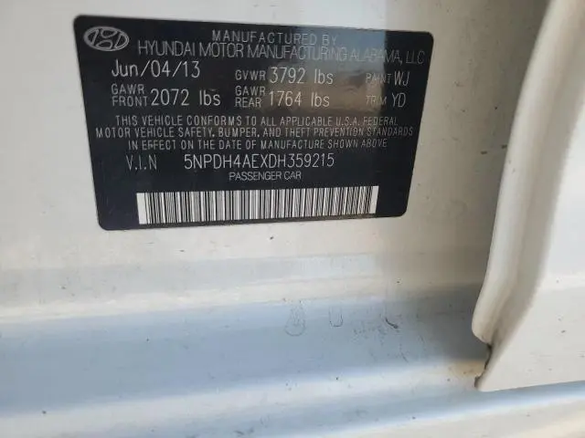 2013 HYUNDAI ELANTRA GLS  