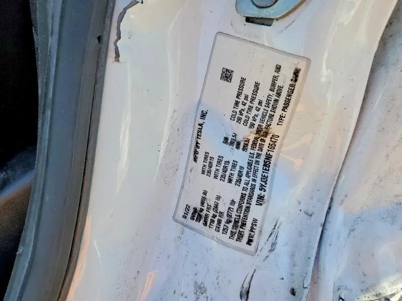 2022 TESLA MODEL 3   