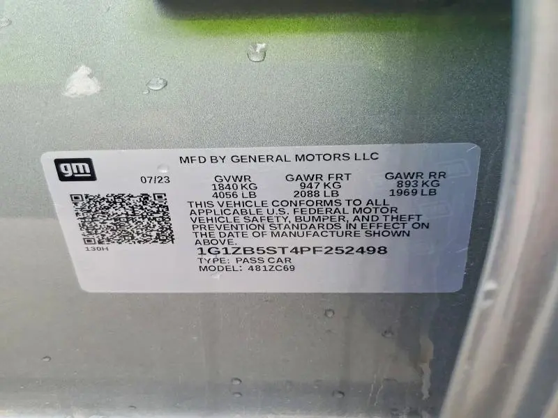 2023 CHEVROLET MALIBU LS  