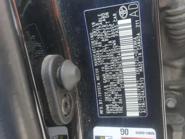 2019 TOYOTA COROLLA L