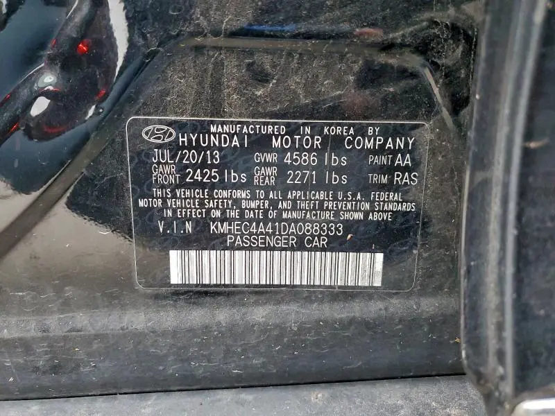 2013 HYUNDAI SONATA HYBRID  