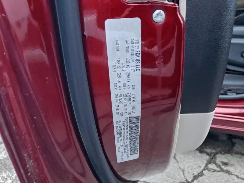 2017 CHRYSLER PACIFICA TOURING L PLUS  