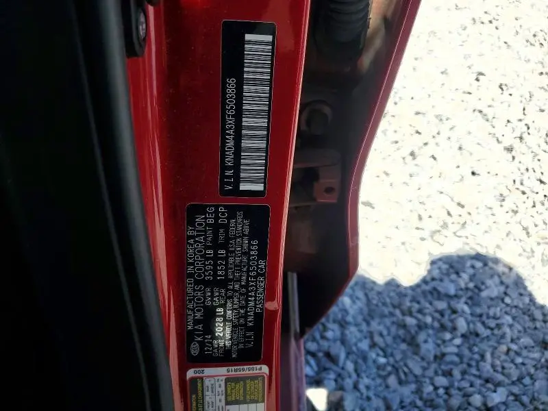 2015 KIA RIO LX  