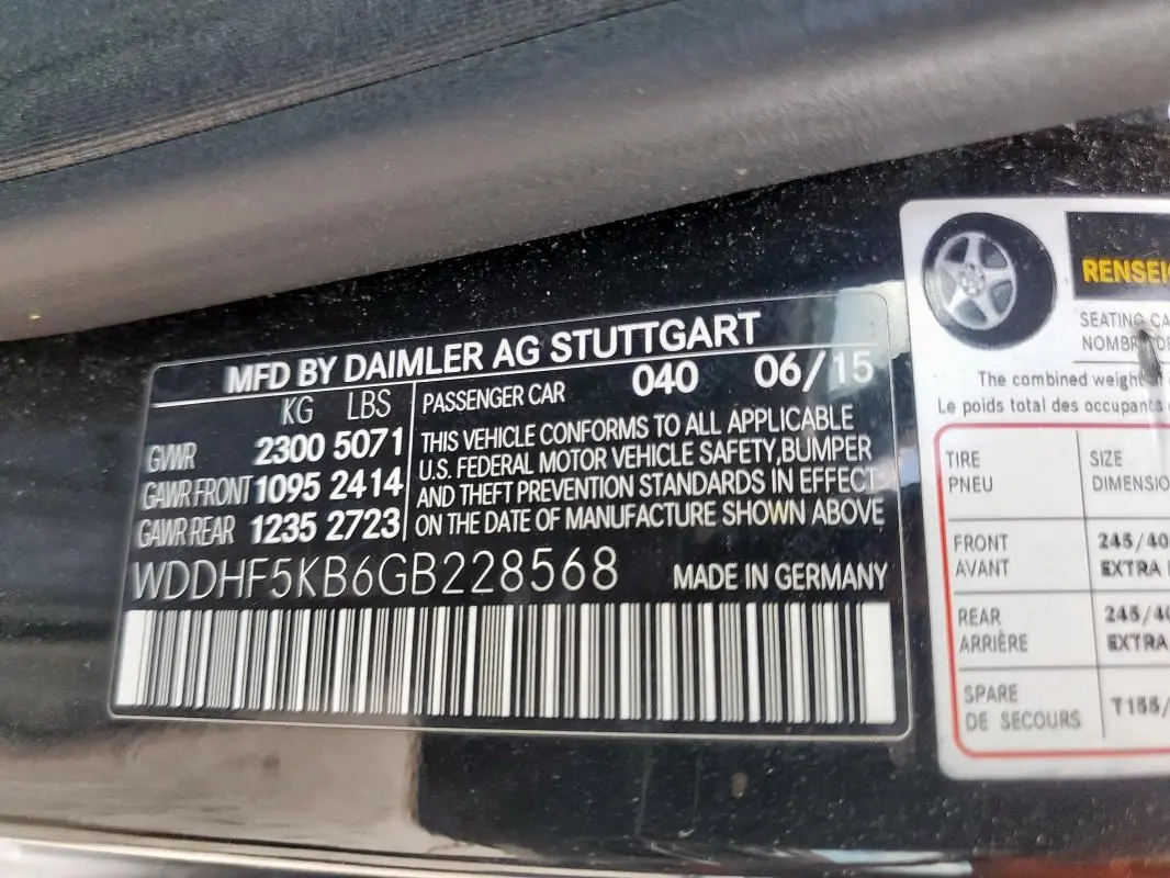 2016 MERCEDES-BENZ E 350  