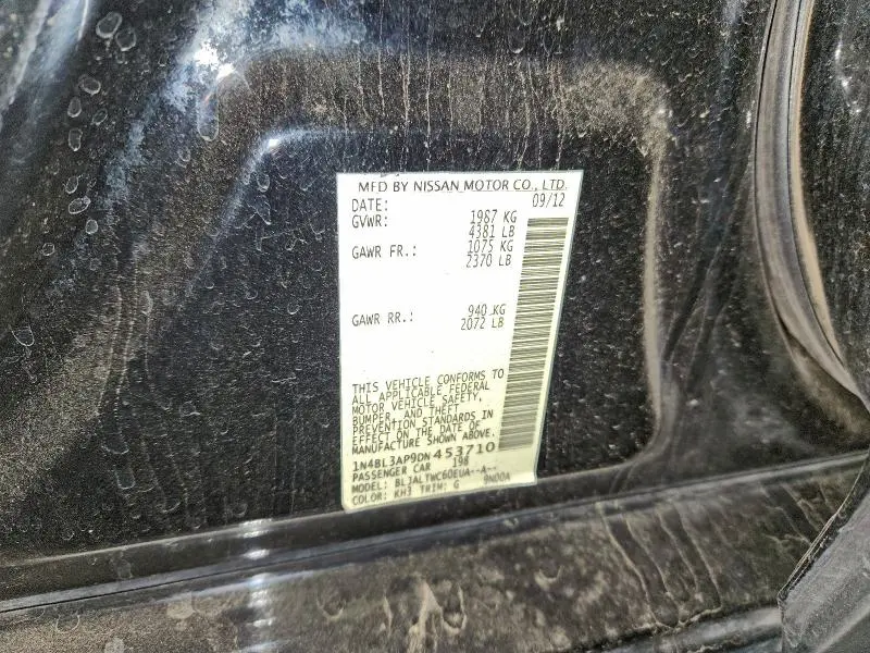 2013 NISSAN ALTIMA 3.5S  