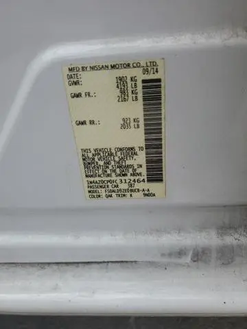 2015 NISSAN LEAF S  