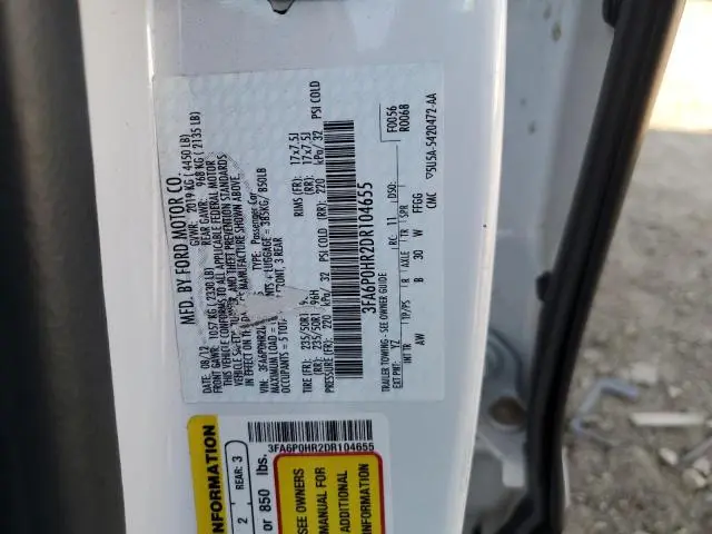 2013 FORD FUSION SE  