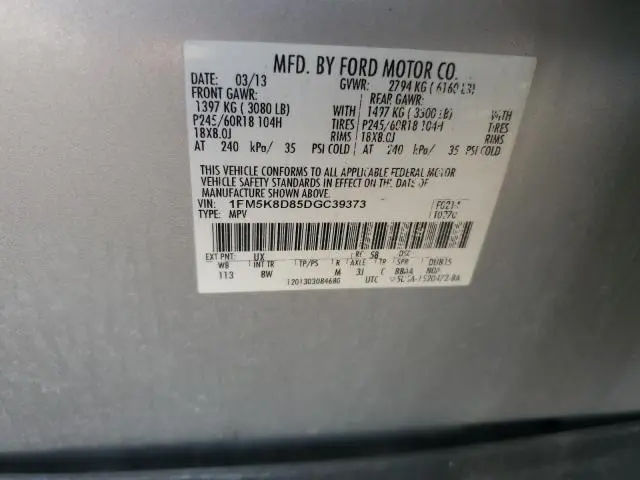 2013 FORD EXPLORER XLT  