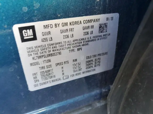 2021 CHEVROLET TRAILBLAZER LT  