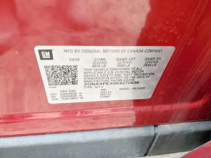 2019 CHEVROLET EQUINOX PREMIER  