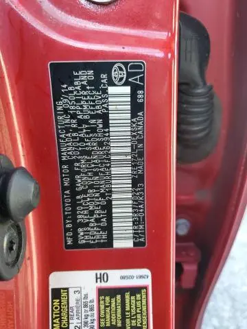 2015 TOYOTA COROLLA L  