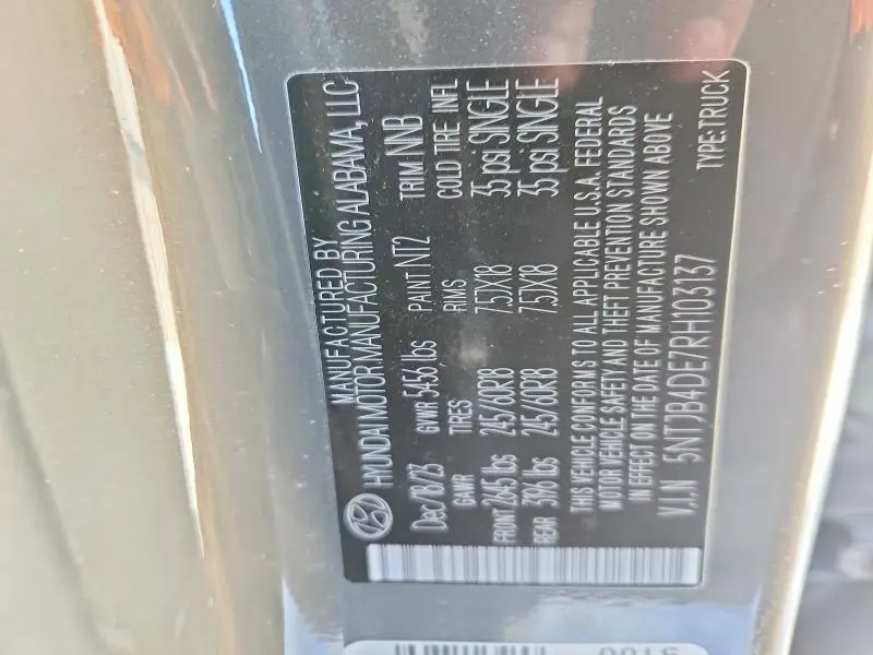 2024 HYUNDAI SANTA CRUZ SEL  