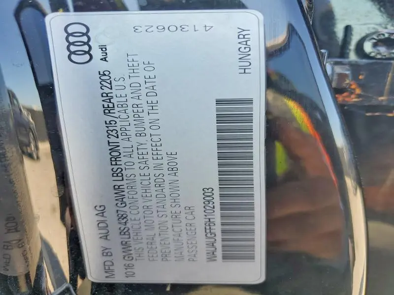 2017 AUDI A3 PREMIUM  