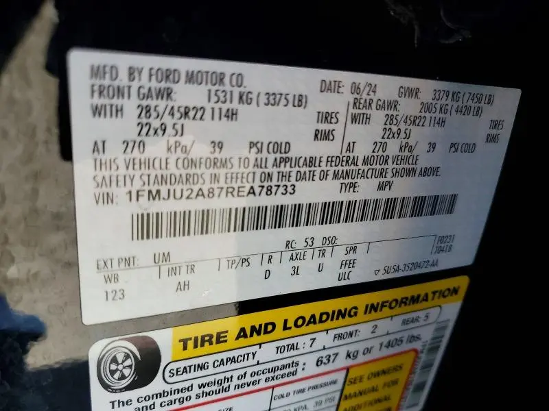2024 FORD EXPEDITION LIMITED  
