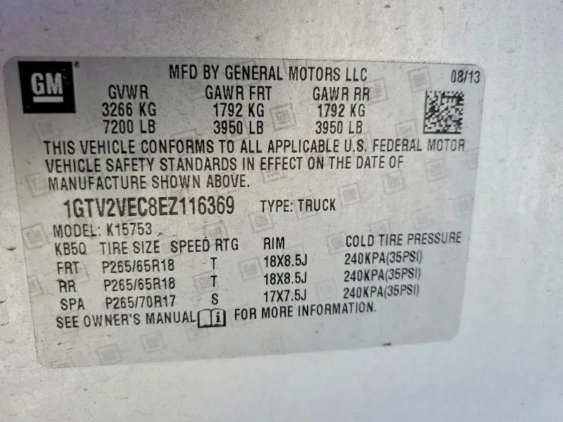 2014 GMC SIERRA K1500 SLT  