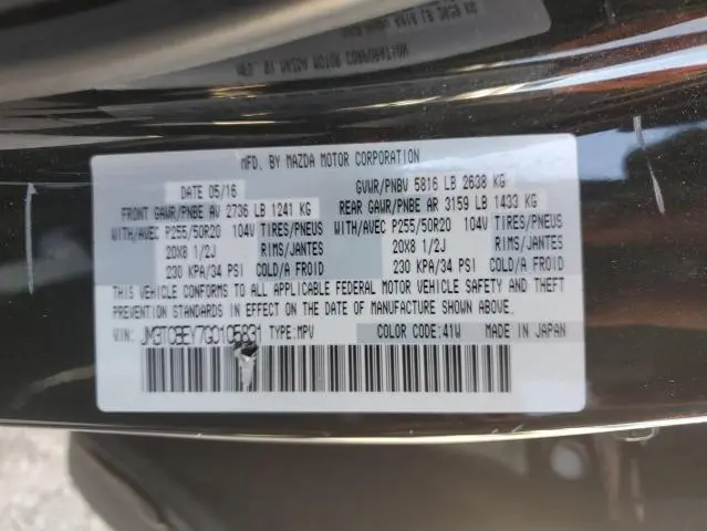 2016 MAZDA CX-9 SIGNATURE  