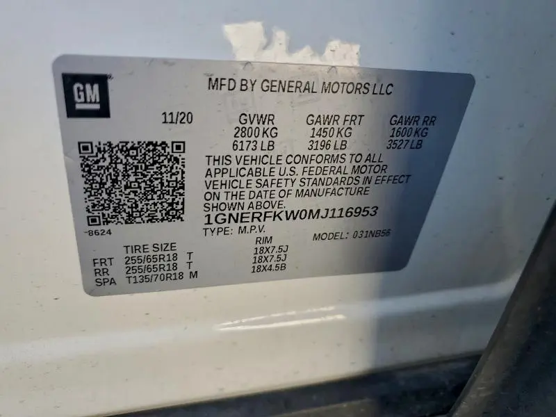 2021 CHEVROLET TRAVERSE LS  