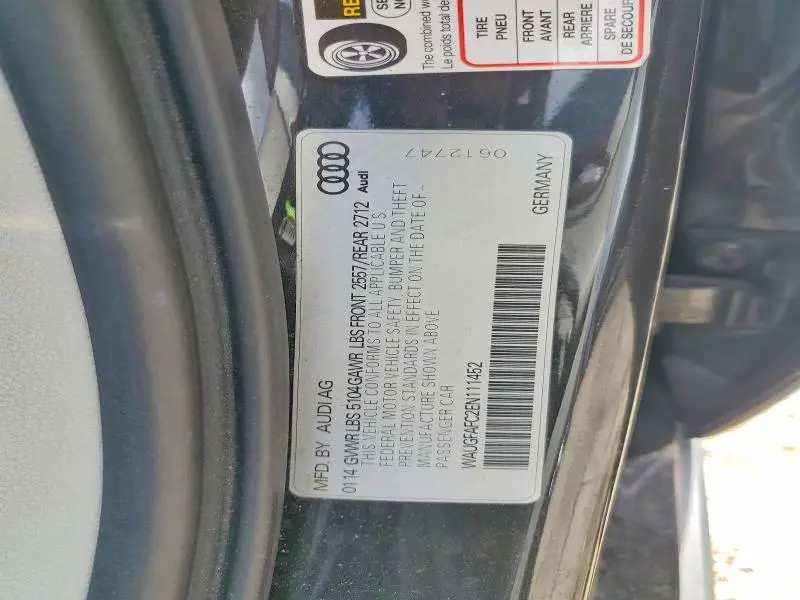 2014 AUDI A6 PREMIUM PLUS  