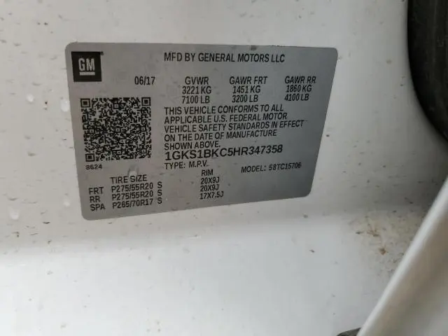 2017 GMC YUKON SLT  