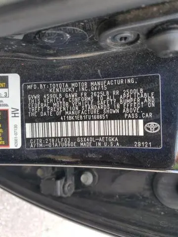 2015 TOYOTA AVALON XLE  