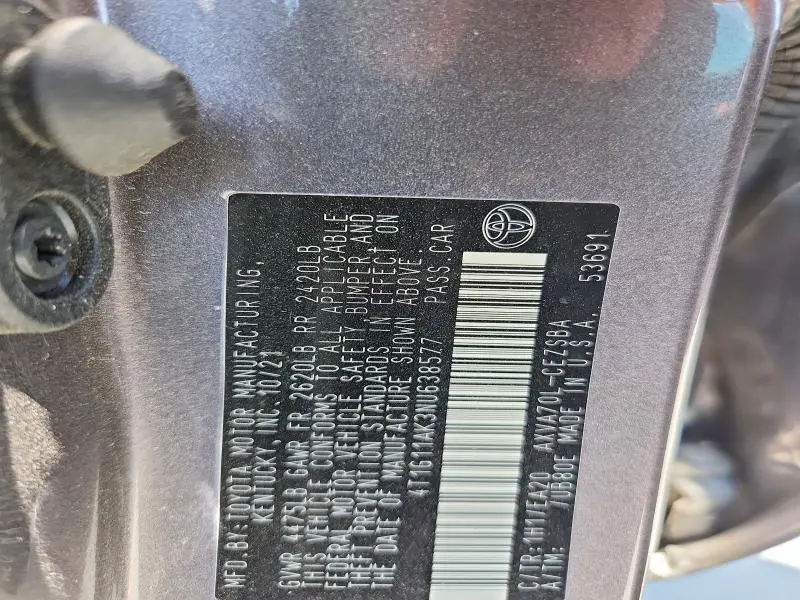 2022 TOYOTA CAMRY SE  