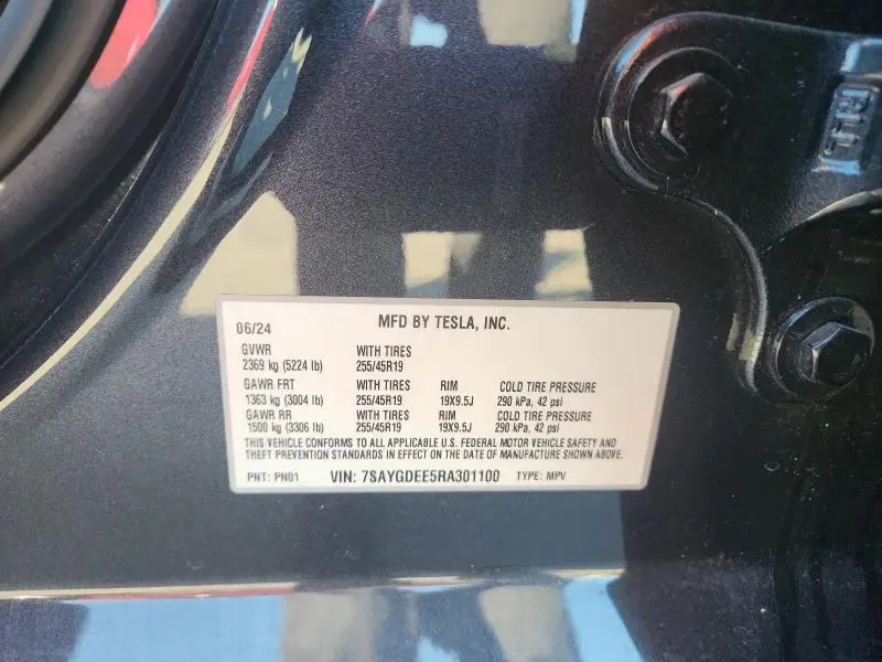 2024 TESLA MODEL Y   