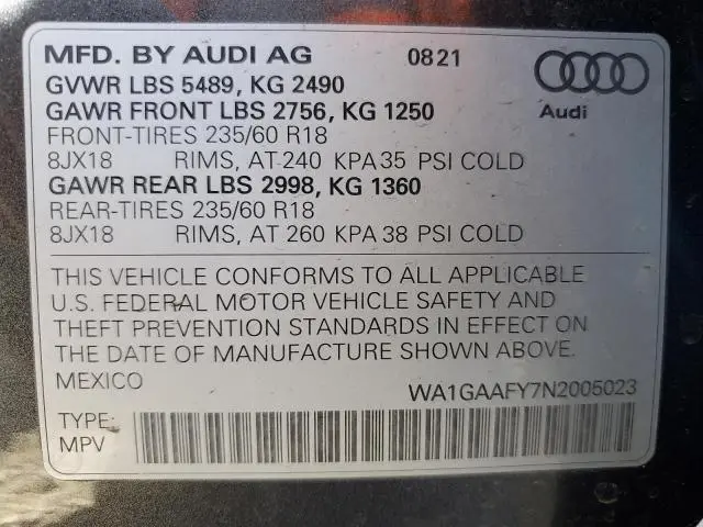 2022 AUDI Q5 PREMIUM 45  