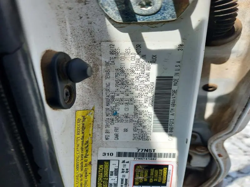 2013 TOYOTA TACOMA DOUBLE CAB PRERUNNER  