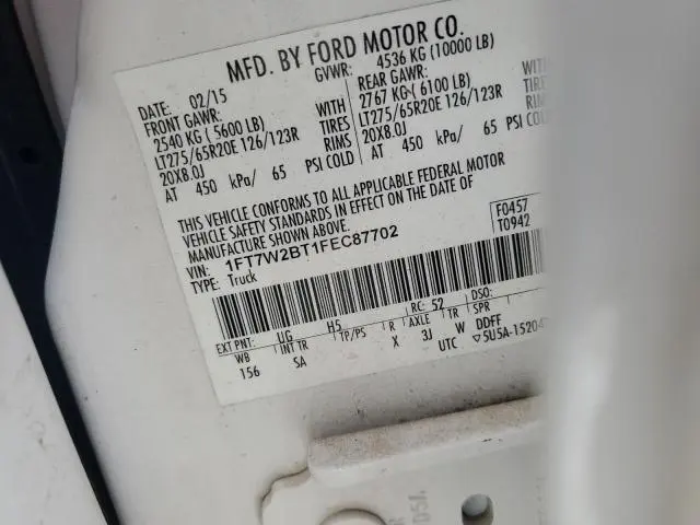 2015 FORD F250 SUPER DUTY  