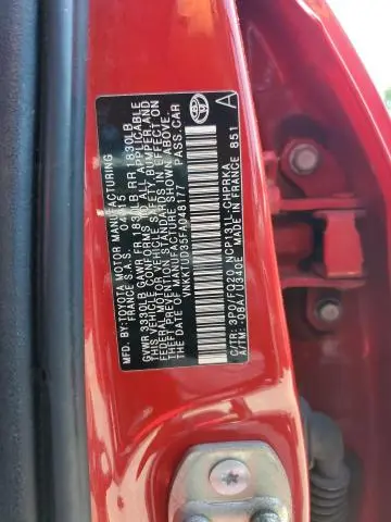 2015 TOYOTA YARIS   