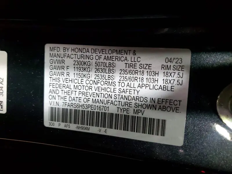 2023 HONDA CR-V SPORT  