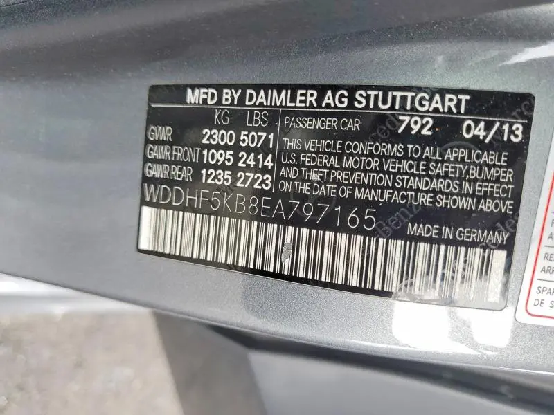 2014 MERCEDES-BENZ E 350  