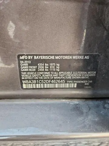 2013 BMW 320 I  