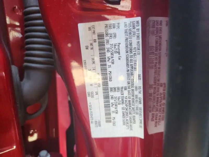 2014 FORD FOCUS SE  