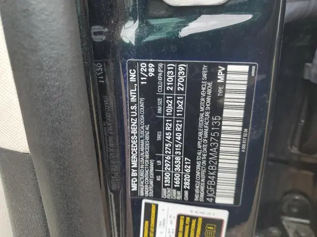 2021 MERCEDES-BENZ GLE 350 4MATIC  