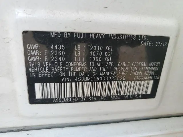 2013 SUBARU LEGACY 2.5I PREMIUM