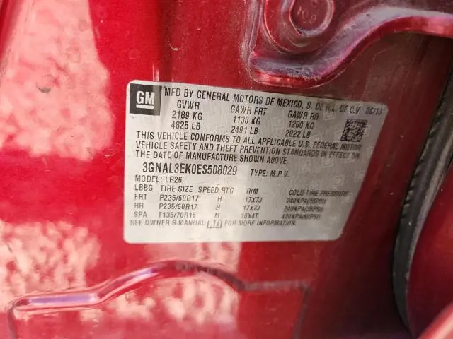 2014 CHEVROLET CAPTIVA LT  