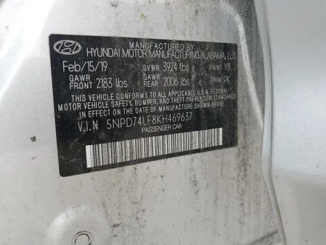 2019 HYUNDAI ELANTRA SE  