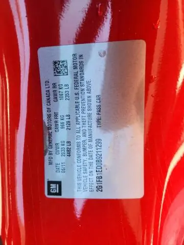 2011 CHEVROLET CAMARO LT  