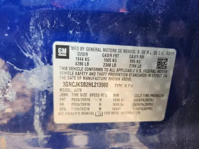 2017 CHEVROLET TRAX LS  