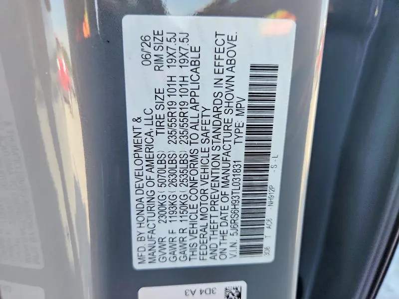 2026 HONDA CR-V SPORT TOURING  