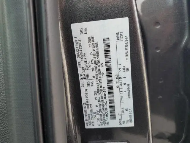 2018 FORD ESCAPE SE  