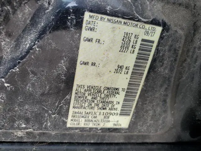 2018 NISSAN ALTIMA 2.5  