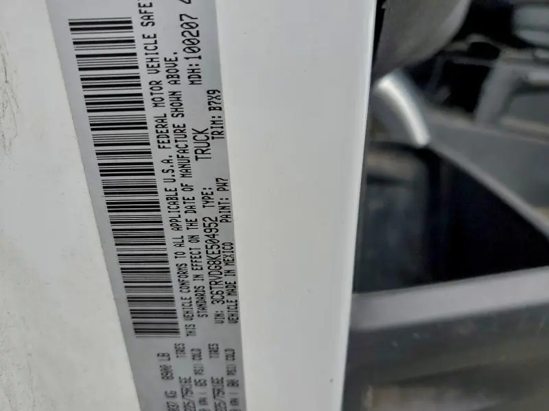 2019 RAM PROMASTER 2500 2500 HIGH  